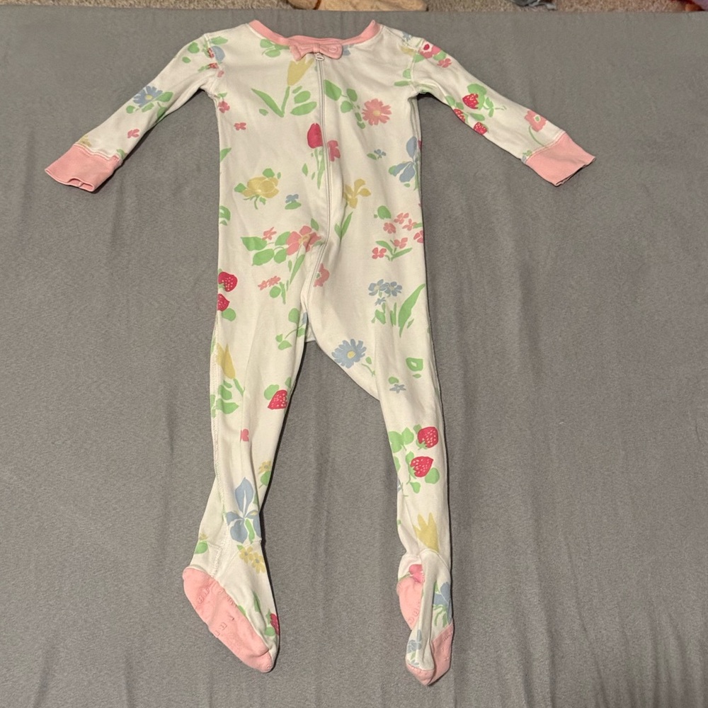Floral Pink and White pajamas